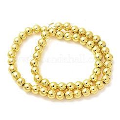 Brins de perles d'hématite magnétiques synthétiques galvanisées&nbsp;G-L613-F01-02C