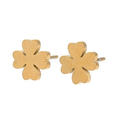 Pendientes de botón de acero inoxidable 304&nbsp;EJEW-I321-03G