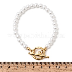 Braccialetti di perle di plastica per le donne&nbsp;BJEW-L716-02G