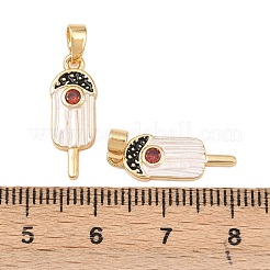 Ottone micro spianare pendenti zirconi&nbsp;KK-C248-10A-G