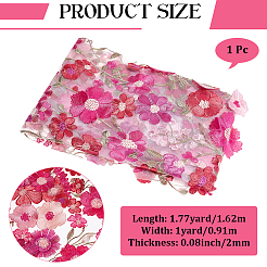 Rüschenbesatz aus Polyester-Seidennetz&nbsp;DIY-WH20007-407B