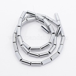 Klasse A galvanisieren Unmagnetisches synthetischen Hämatit Perlen Stränge&nbsp;G-N0014-27A
