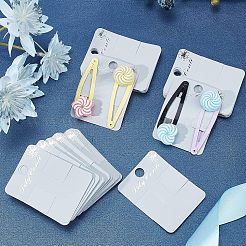 Schede di visualizzazione con clip per capelli in plastica&nbsp;DIY-WH0199-92