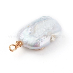 Natürliche Barockperle Keshi Perle Anhänger&nbsp;PALLOY-JF00672-01
