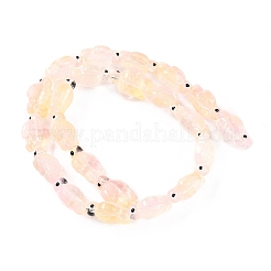 Hebras de cuentas de esmalte de vidrio transparente&nbsp;GLAA-B021-06K