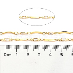 Rechteckige Gliederketten aus Messing&nbsp;CHC-K015-01G