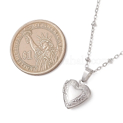 Ciondolo a forma di cuore in acciaio inossidabile 316&nbsp;NJEW-JN05821