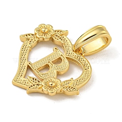 Pendentifs en laiton de coeur&nbsp;KK-I714-04G-B