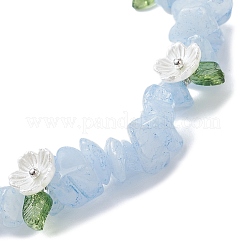3 Stück Stretch-Armbänder aus natürlichem Rosenquarz&nbsp;BJEW-JB12311