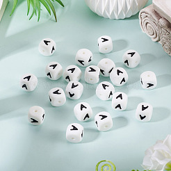 20pcs perles de silicone écologiques de qualité alimentaire&nbsp;SIL-TADJ0001-05A