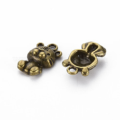 Pendentifs en alliage de style tibétain&nbsp;TIBEP-N010-021AB-RS