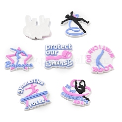 Gymnastikmotiv PVC-Kunststoff-Cabochons&nbsp;PL-CBABCB6-03