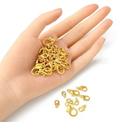 50 pièces 5 styles de fermoirs à griffes de homard en alliage de zinc&nbsp;FIND-YW0003-96G