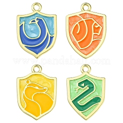 12 Stück 4 Farben Legierung Emaille Anhänger&nbsp;ENAM-YW0003-93