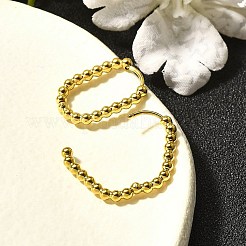 Boucles d'oreilles créoles en acier inoxydable 304 pour femmes&nbsp;EJEW-M068-08B-G