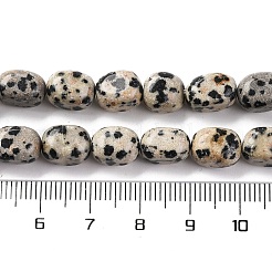 Natur Dalmatiner Jaspis Perlen Stränge&nbsp;G-G146-A24-01