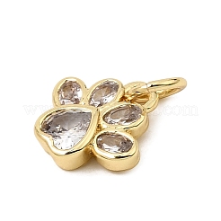 Pendenti in zirconi cubici trasparenti in micro pavè di ottone&nbsp;CU-CBA3C32-21G