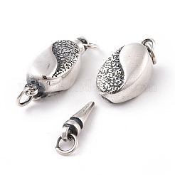 925 Sterling Silber Boxschließen&nbsp;STER-D035-18AS