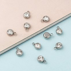 201 Edelstahl-Strass-Anhänger&nbsp;STAS-S068-04