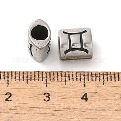 Ovale con perline in acciaio inox 304 a forma di costellazione&nbsp;STAS-E215-05AS-07