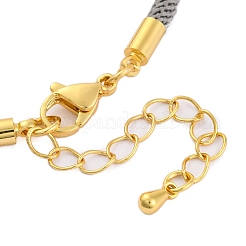 Fabricaciones de pulseras con cordones de nailon aptas para dijes de conectores.&nbsp;AJEW-P116-02G-26