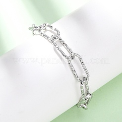 304 Edelstahl-Büroklammer-Kettenarmbänder für Damen und Herren&nbsp;BJEW-A048-01P