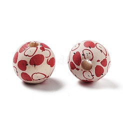 Perline europee in legno a tema frutta&nbsp;WOOD-M011-01E