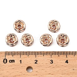 Messing Strass Zwischen perlen&nbsp;RB-A014-Z8mm-01RG-NF