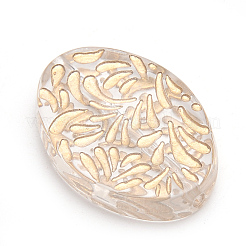 Perline acrilico placcato&nbsp;X-PACR-S219-01