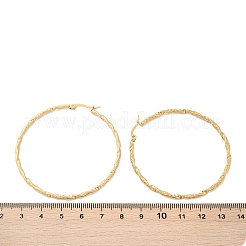 Pendientes de aro de acero inoxidable 201&nbsp;EJEW-Q026-16G-D