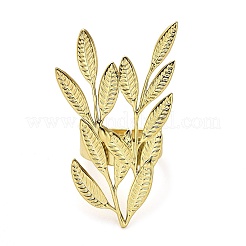 Bague réglable en acier inoxydable 304 pour femme&nbsp;RJEW-H216-01G