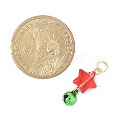 Weihnachten handgedrehten lampwork Glasanhänger&nbsp;PALLOY-JF04578