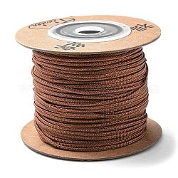 Nylonkorde, String Fäden Schnüre, Runde, Kamel, 1.5 mm, ca. 27.34 Yard (25m)/Rolle