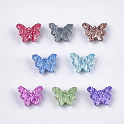 Cabochons en résine, papillon, couleur mixte, 11.5x14x4.5mm