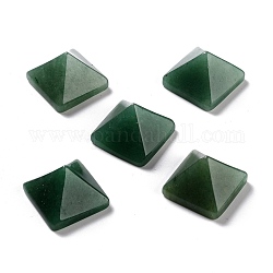 Cabochon avventurina verde naturale, piramide, 20x20x12~13mm, lunghezza diagonale: 26mm