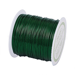 Alambre de cobre redondo alambre de cuentas de cobre para la fabricación de joyas, Plateado de larga duración, verde, 22 calibre, 0.6mm, aproximadamente 59.05 pie (18 m) / rollo