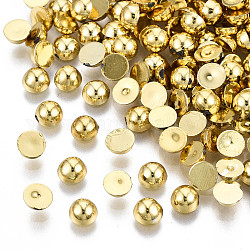 Abs Kunststoff Cabochons, Halbrund, golden, 4x2 mm, ca. 10000 Stk. / Beutel