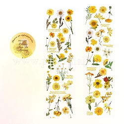 Rotolo di nastri decorativi autoadesivi in pvc impermeabile con fiori, per scrapbooking diy, oro, 40x50x2mm