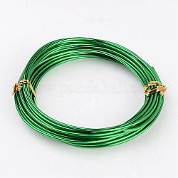 Aluminum Wire, Green, 2mm, 6m/roll