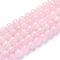 Chapelets de perles en quartz rose naturel, ronde, 4~4.5mm, Trou: 0.8mm, Environ 96 pcs/chapelet, 15.5 pouce