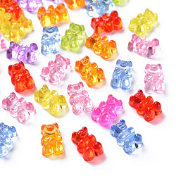 Transparent Acrylic Beads, Bear, Mixed Color, 12x8x6mm, Hole: 1.6mm