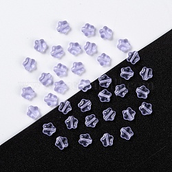 Czech Glass Beads, Star, Lavender, 6x6x3mm, Hole: 0.8mm, about 680pcs/bag, net weight: 95~100g/bag