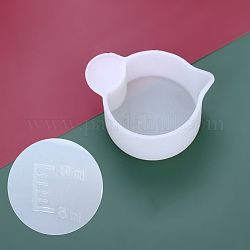 Силиконовые мерные чашки, для изготовления изделий из уф-смолы и эпоксидной смолы, прозрачные, 46x35x20 мм