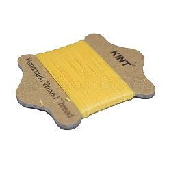Cordino in nylon cerato, giallo, 0.65mm, circa 21.87 iarde (20 m)/carta