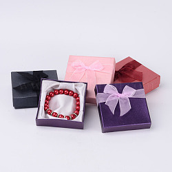 Valentinstag Geschenke-Boxen verpackt Karton Armband-Boxen, Mischfarbe, ca. 9 cm breit, 9 cm lang, 2.7 cm hoch