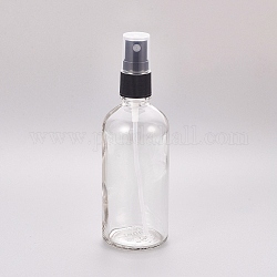 100ml Glass Spray Bottles, with Fine Mist Sprayer & Dust Cap, Refillable Bottle, Clear, 14x4.4cm, Capacity: 100ml(3.38 fl. oz)
