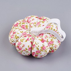 Tissu pelotes à épingles d'aiguille, avec du coton et du caoutchouc, fleur, colorées, 89x34mm