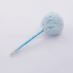 Pom pom ball алмазная живопись точка дрель ручка, живопись вышивка крестиком аксессуары инструмент для вышивания, с пайетками внутри, синие, 168x63.5 мм
