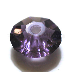 Imitazione branelli di cristallo austriaco, grado aaa, sfaccettato, rotondo e piatto, blu ardesia scuro, 4.5x2.5mm, Foro: 0.7~0.9 mm