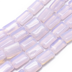 Chapelets de perles d'opalite, rectangle, 11.5x7.5x3.5mm, Trou: 0.8mm, Environ 32 pcs/chapelet, 14.96 pouce (38 cm)